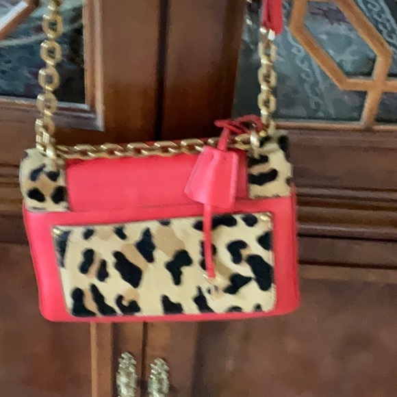 Prada shoulder crossbody leopard trim with key inc.red - Picture 7 of 7